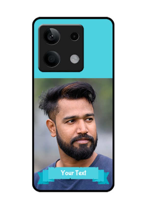 Xiaomi Redmi Note 13 5G Custom Glass Phone Case - Blue Color Design
