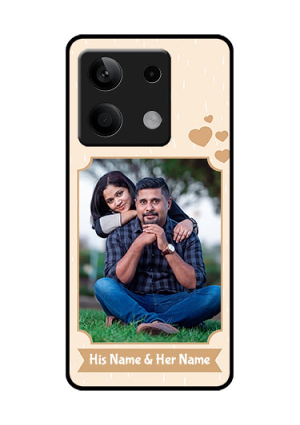 Xiaomi Redmi Note 13 5G Custom Glass Phone Case - With Confetti Love Design