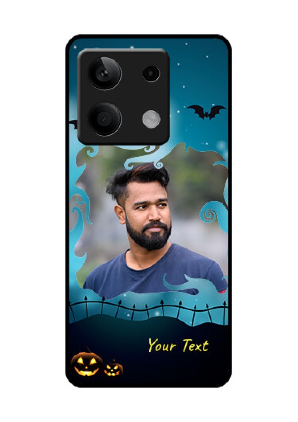 Xiaomi Redmi Note 13 5G Custom Glass Phone Case - Halloween Frame Design