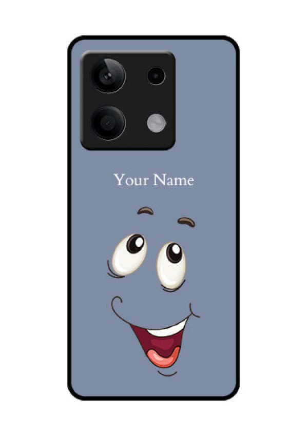 Xiaomi Redmi Note 13 5G Custom Glass Phone Case - Laughing Cartoon Face Design