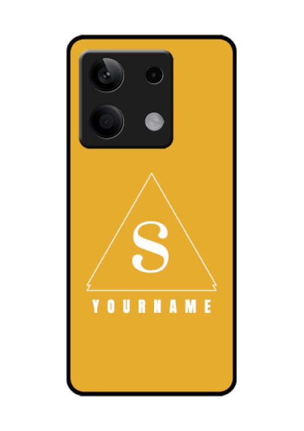 Xiaomi Redmi Note 13 5G Custom Glass Phone Case - Simple Triangle Design