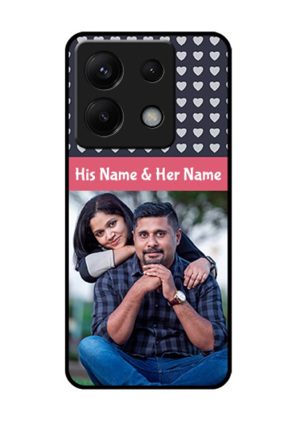 Xiaomi Redmi Note 13 Pro 5G Custom Glass Phone Case - Love Symbols Design