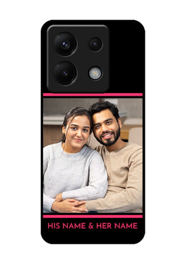 Xiaomi Redmi Note 13 Pro 5G Custom Glass Phone Case - With Add Text Design