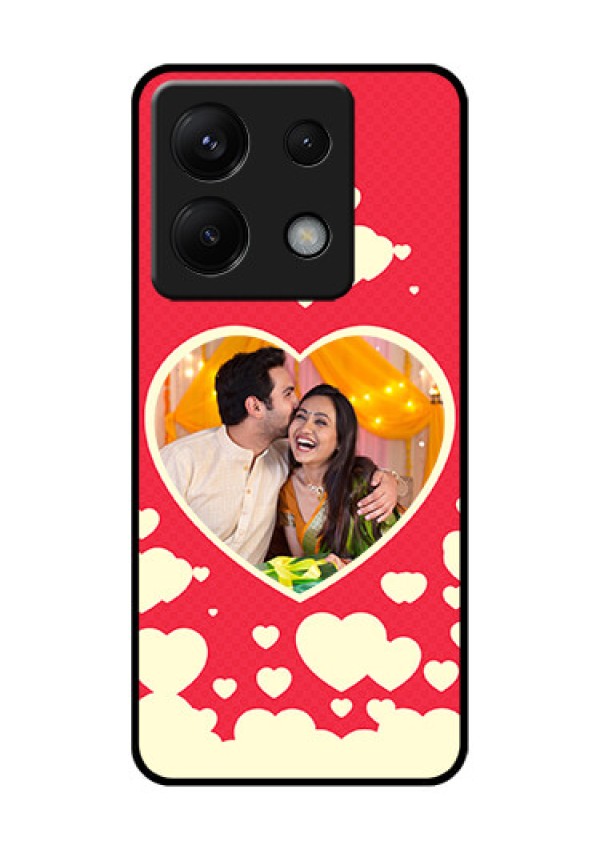 Xiaomi Redmi Note 13 Pro 5G Custom Glass Phone Case - Love Symbols Phone Cover Design