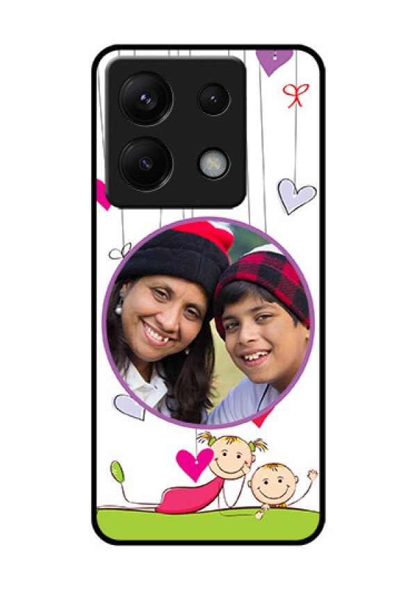 Xiaomi Redmi Note 13 Pro 5G Custom Glass Phone Case - Cute Kids Phone Case Design