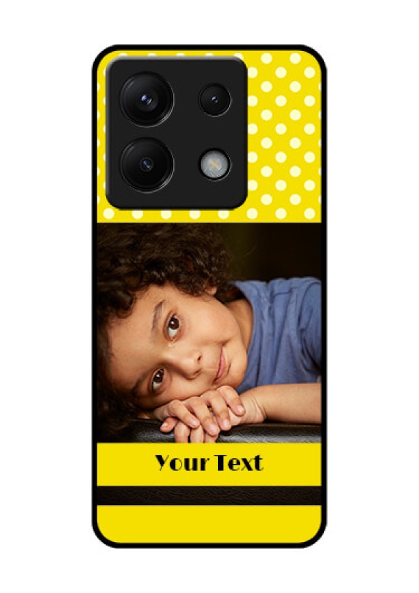 Xiaomi Redmi Note 13 Pro 5G Custom Glass Phone Case - Bright Yellow Case Design