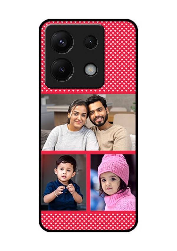 Xiaomi Redmi Note 13 Pro 5G Custom Glass Phone Case - Bulk Photo Upload Design
