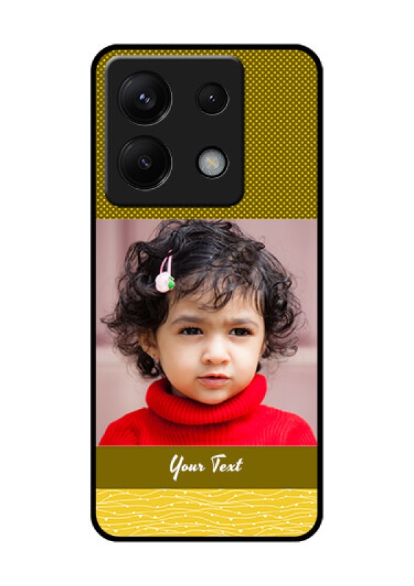 Xiaomi Redmi Note 13 Pro 5G Custom Glass Phone Case - Simple Green Color Design