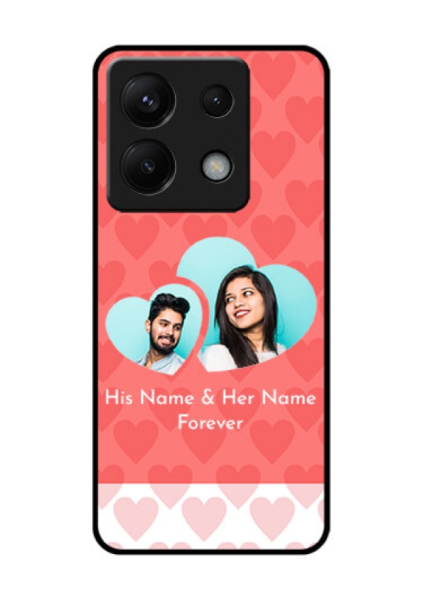 Xiaomi Redmi Note 13 Pro 5G Custom Glass Phone Case - Couple Pic Upload Design