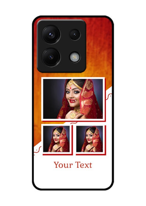 Xiaomi Redmi Note 13 Pro 5G Custom Glass Phone Case - Wedding Memories Design