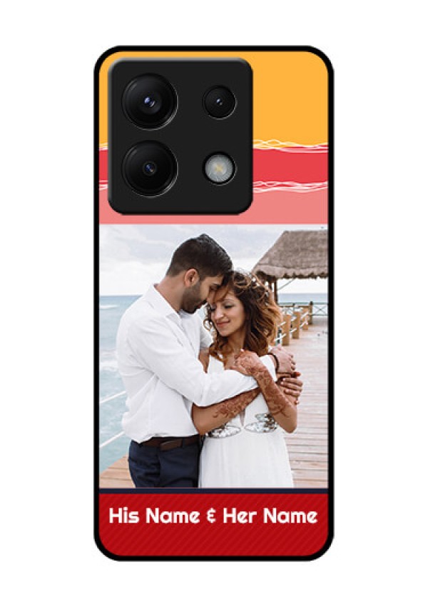Xiaomi Redmi Note 13 Pro 5G Custom Glass Phone Case - Colorful Case Design