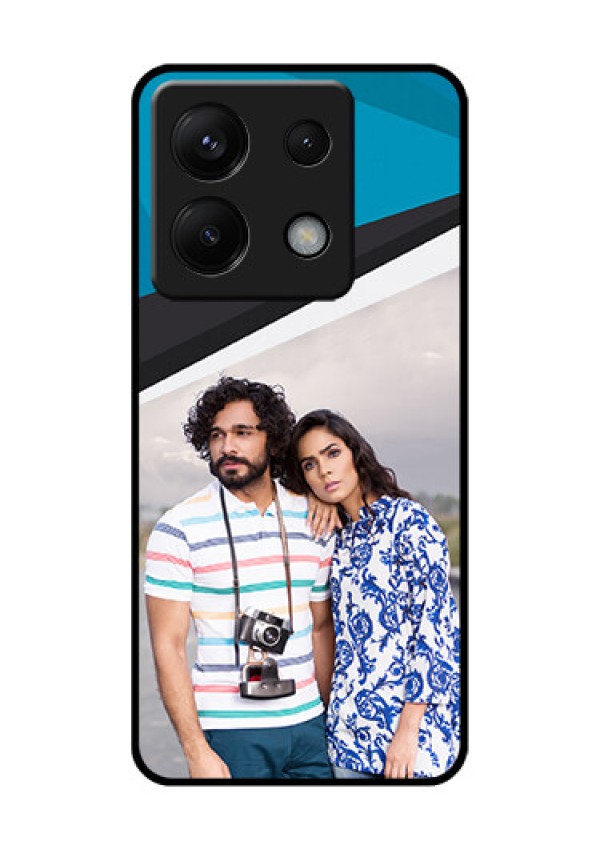 Xiaomi Redmi Note 13 Pro 5G Custom Glass Phone Case - Simple Pattern Photo Upload Design