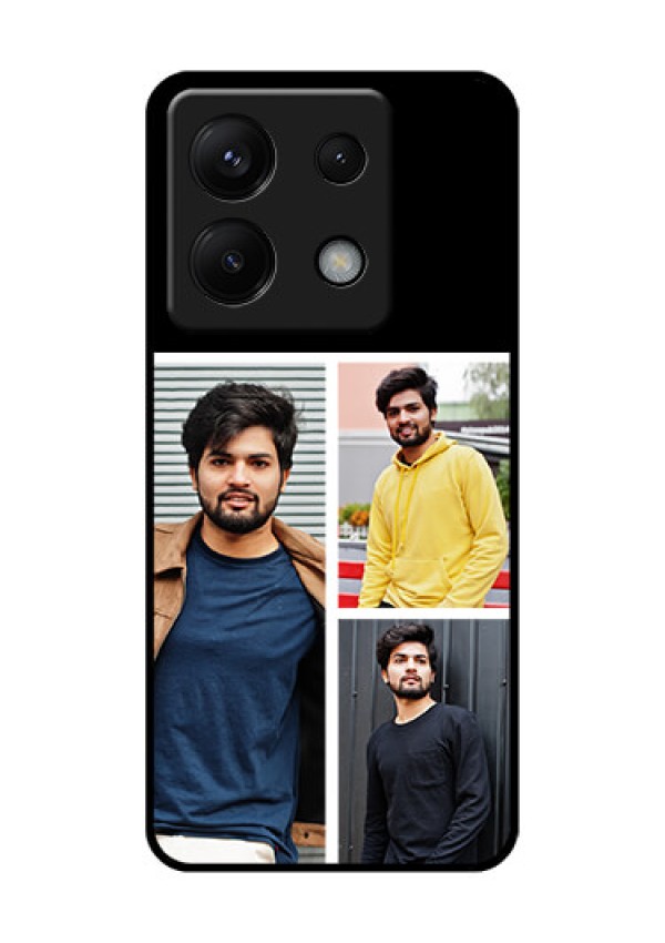 Xiaomi Redmi Note 13 Pro 5G Custom Glass Phone Case - Upload Multiple Picture Design