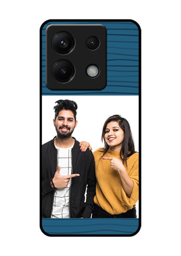 Xiaomi Redmi Note 13 Pro 5G Custom Glass Phone Case - Blue Pattern Cover Design