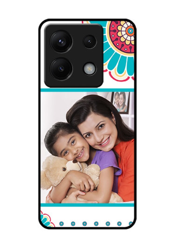 Xiaomi Redmi Note 13 Pro 5G Custom Glass Phone Case - Flower Design