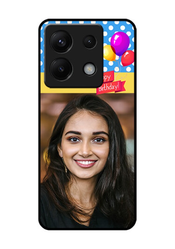 Xiaomi Redmi Note 13 Pro 5G Custom Glass Phone Case - Happy Birthday Design