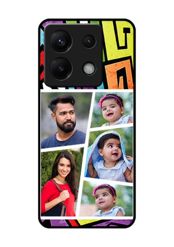 Xiaomi Redmi Note 13 Pro 5G Custom Glass Phone Case - Graffiti Pattern Design