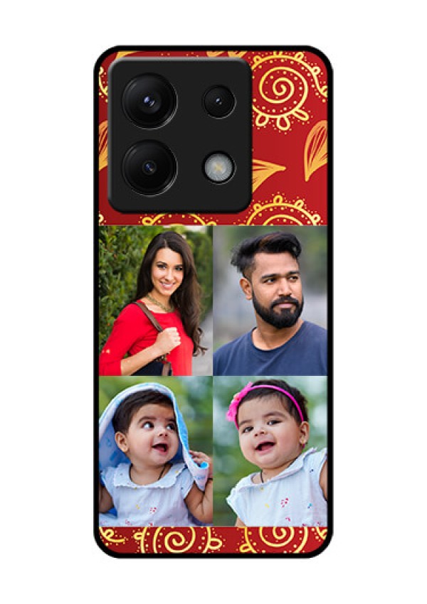 Xiaomi Redmi Note 13 Pro 5G Custom Glass Phone Case - 4 Image Traditional Design