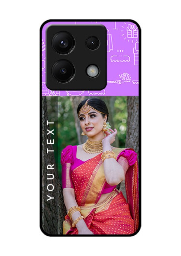 Xiaomi Redmi Note 13 Pro 5G Custom Glass Phone Case - Birthday Icons Design