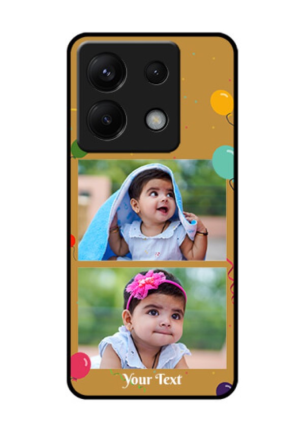 Xiaomi Redmi Note 13 Pro 5G Custom Glass Phone Case - Image Holder With Birthday Celebrations Design