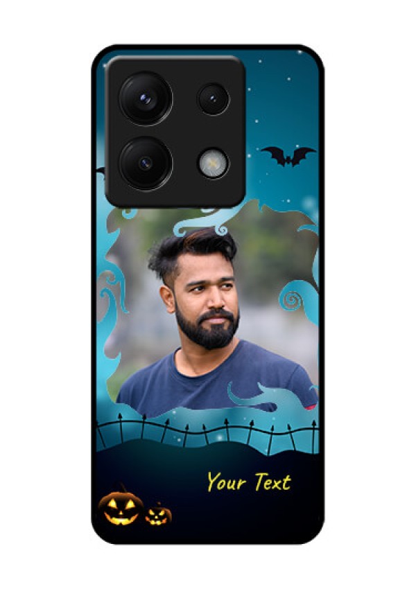 Xiaomi Redmi Note 13 Pro 5G Custom Glass Phone Case - Halloween Frame Design