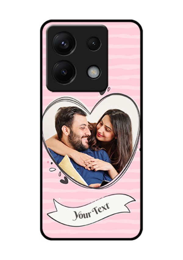 Xiaomi Redmi Note 13 Pro 5G Custom Glass Phone Case - Vintage Heart Design