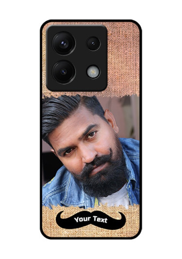 Xiaomi Redmi Note 13 Pro 5G Custom Glass Phone Case - With Texture Design