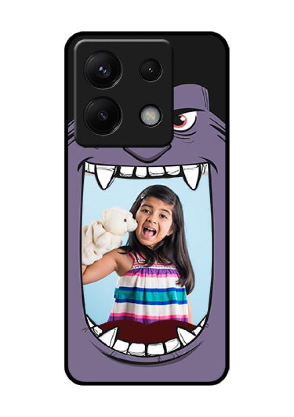 Xiaomi Redmi Note 13 Pro 5G Custom Glass Phone Case - Angry Monster Design