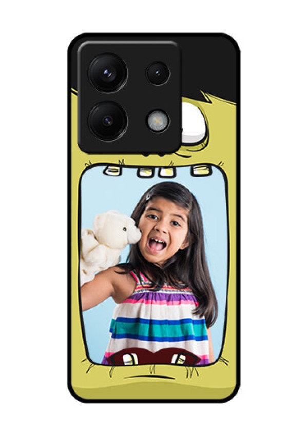 Xiaomi Redmi Note 13 Pro 5G Custom Glass Phone Case - Cartoon Monster Back Case Design