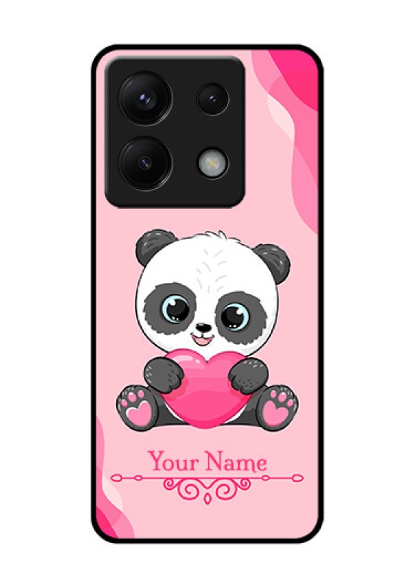 Xiaomi Redmi Note 13 Pro 5G Custom Glass Phone Case - Cute Panda Design