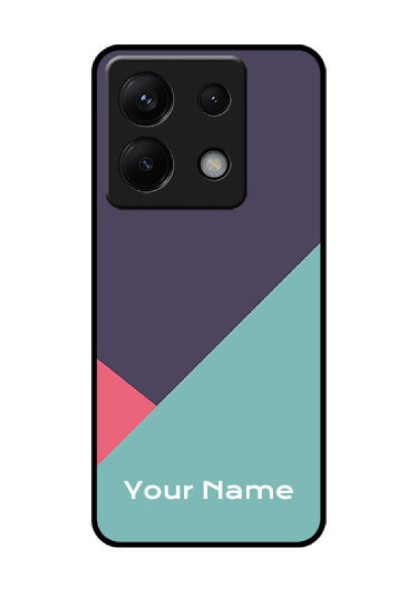 Xiaomi Redmi Note 13 Pro 5G Custom Glass Phone Case - Tri Color Abstract Design