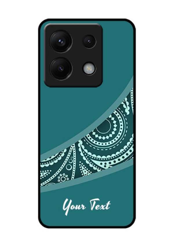 Xiaomi Redmi Note 13 Pro 5G Custom Glass Phone Case - Semi Visible Floral Design