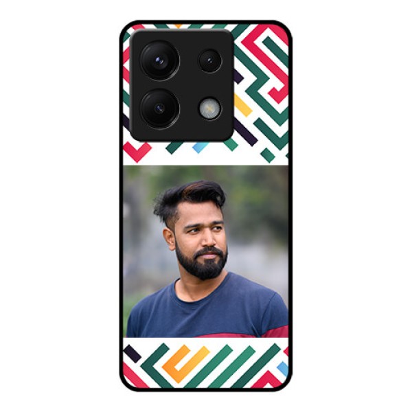 Xiaomi Redmi Note 13 Pro 5G Custom Glass Phone Case - Colorful Maze Pattern Design Xiaomi Redmi Note 13 Pro 5G Custom Glass Phone Case - Colorful Maze Pattern Design