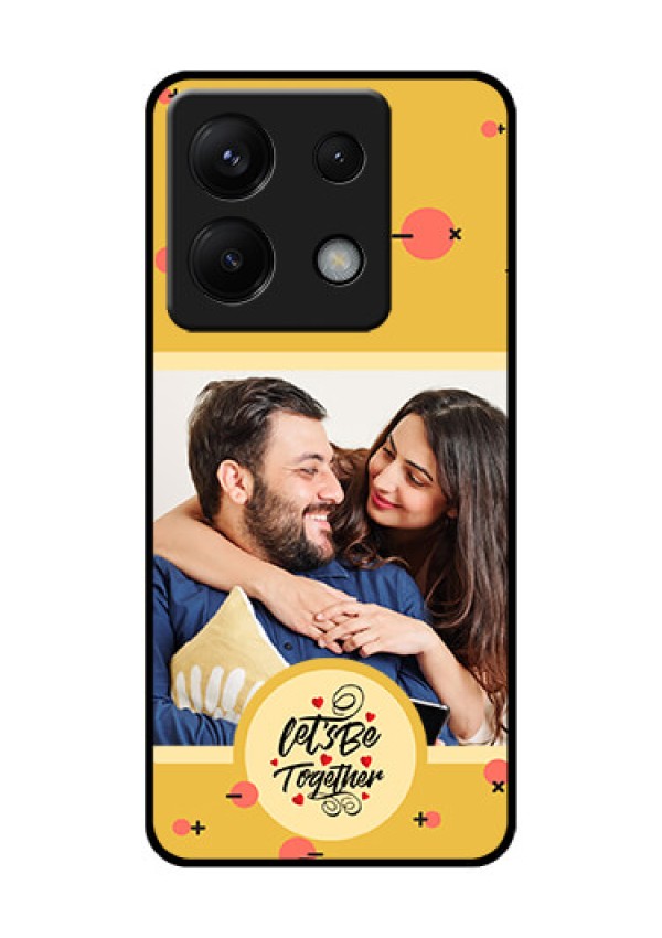 Xiaomi Redmi Note 13 Pro 5G Custom Glass Phone Case - Lets Be Together Design
