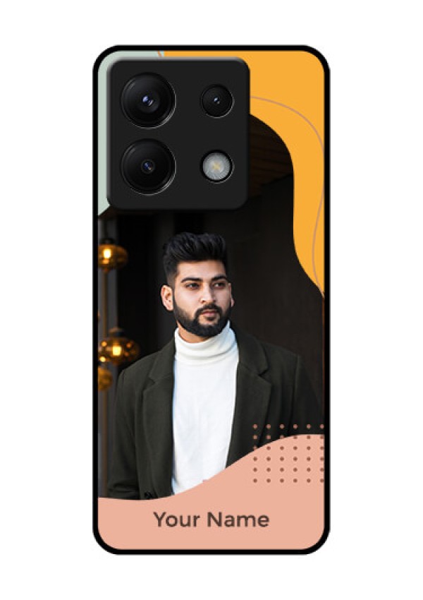 Xiaomi Redmi Note 13 Pro 5G Custom Glass Phone Case - Tri - Coloured Overlay Design