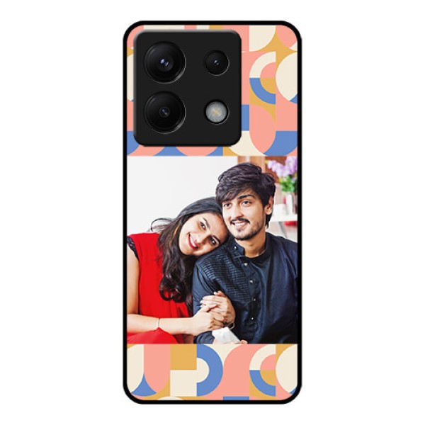 Xiaomi Redmi Note 13 Pro 5G Custom Glass Phone Case - Semi - Circle Maze Pattern Design