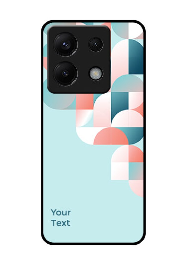 Xiaomi Redmi Note 13 Pro 5G Custom Glass Phone Case - Stylish Semi - Circle Pattern Design