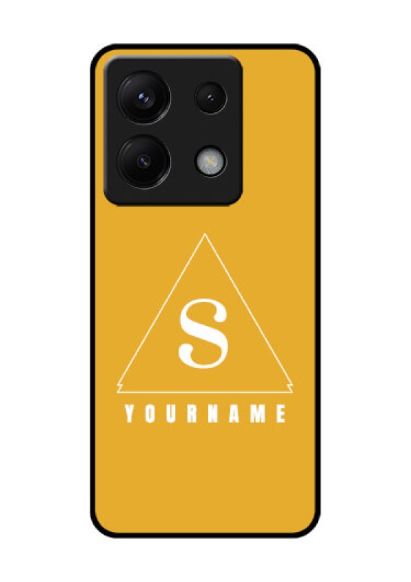 Xiaomi Redmi Note 13 Pro 5G Custom Glass Phone Case - Simple Triangle Design