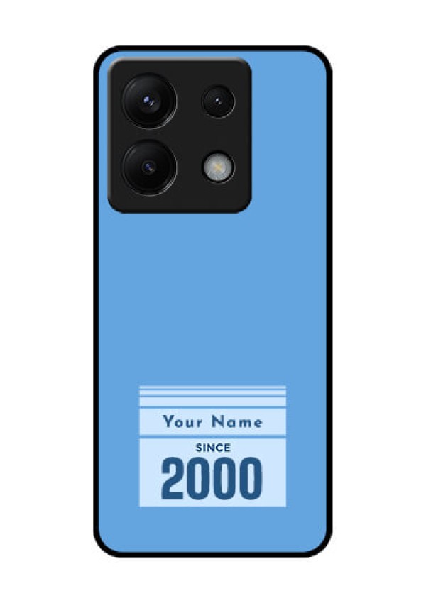 Xiaomi Redmi Note 13 Pro 5G Custom Glass Phone Case - Custom Year Of Birth Design