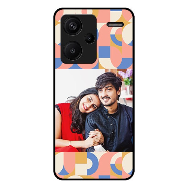 Xiaomi Redmi Note 13 Pro Plus 5G Custom Glass Phone Case - Semi - Circle Maze Pattern Design
