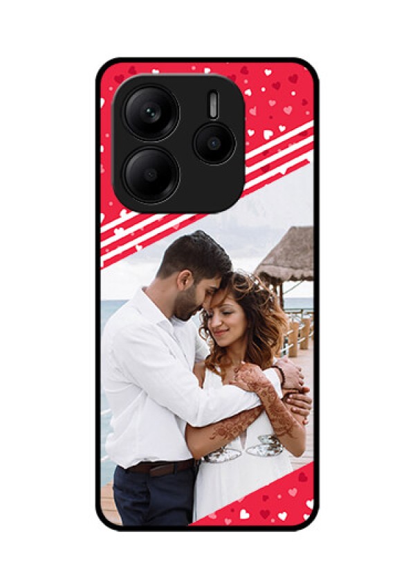 Redmi Note 14 5G Custom Glass Phone CaseValentines Gift Design