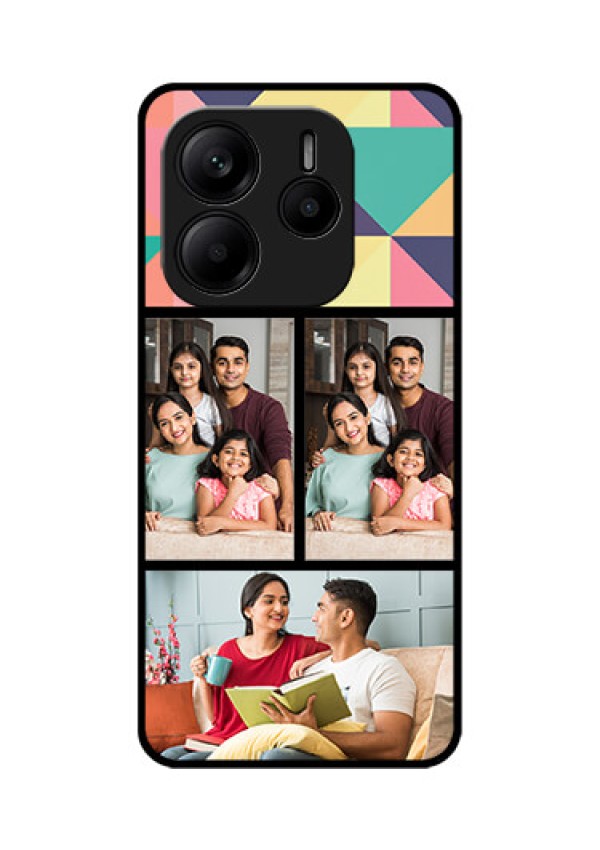 Redmi Note 14 5G Custom Glass Phone CaseBulk Pic Upload Design
