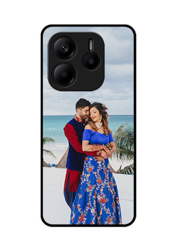 Redmi Note 14 5G Custom Glass Phone CaseUpload Full Picture Design