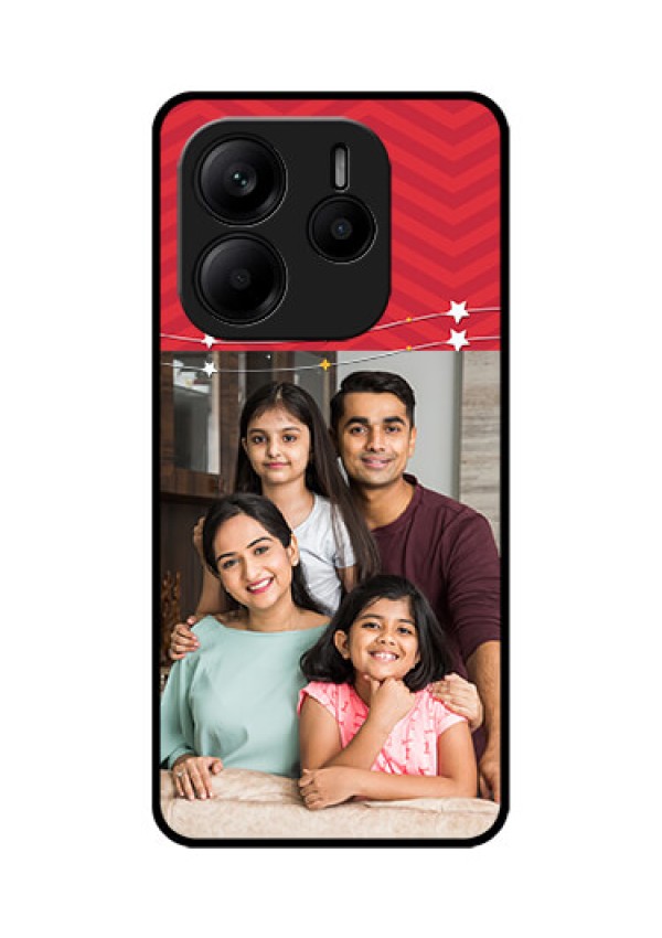 Redmi Note 14 5G Custom Glass Phone CaseHappy Family Design
