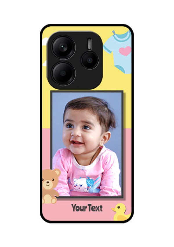 Redmi Note 14 5G Custom Glass Phone CaseKids 2 Color Design