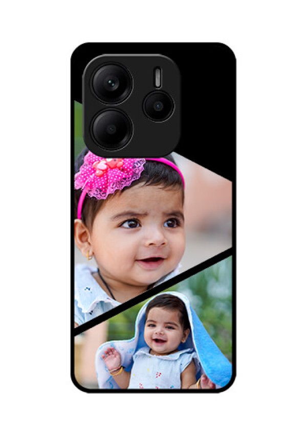 Redmi Note 14 5G Custom Glass Phone CaseSemi Cut Design