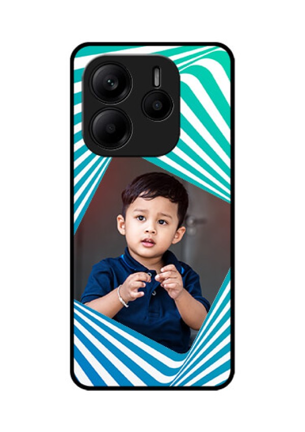 Redmi Note 14 5G Custom Glass Phone CaseAbstract Spiral Design