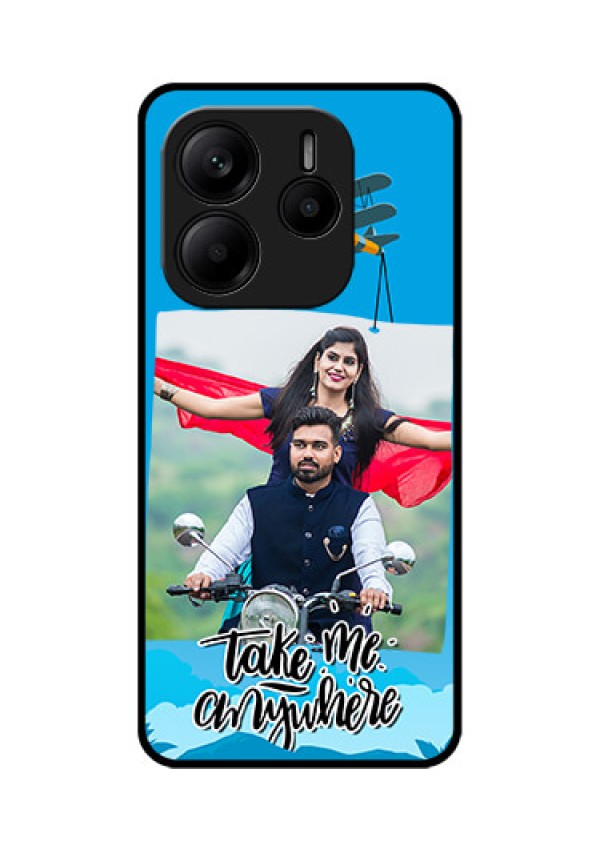 Redmi Note 14 5G Custom Glass Phone CaseTraveller Design
