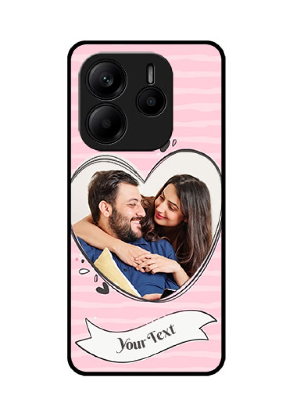 Redmi Note 14 5G Custom Glass Phone CaseVintage Heart Design