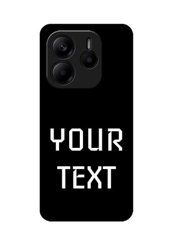 Redmi Note 14 5G Custom Glass Phone CaseYour Name Design
